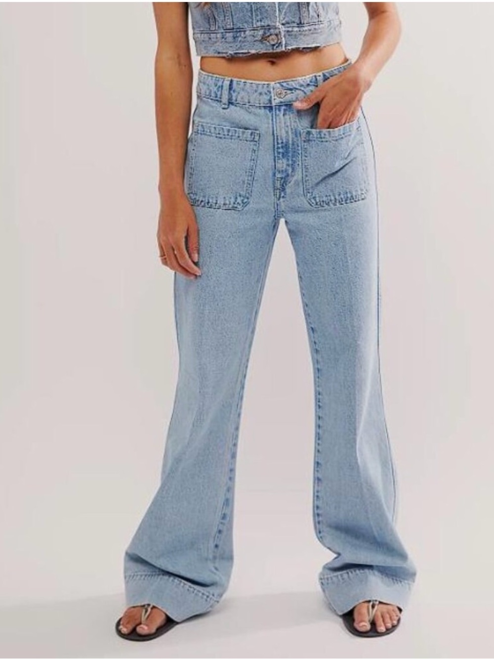 We The Free Winward Bootcut Jeans - Kokomo light blue 28S Free People Jeans